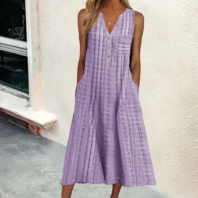 Leticia™ | Elegantes Sommerkleid wit Bauchabdeckung