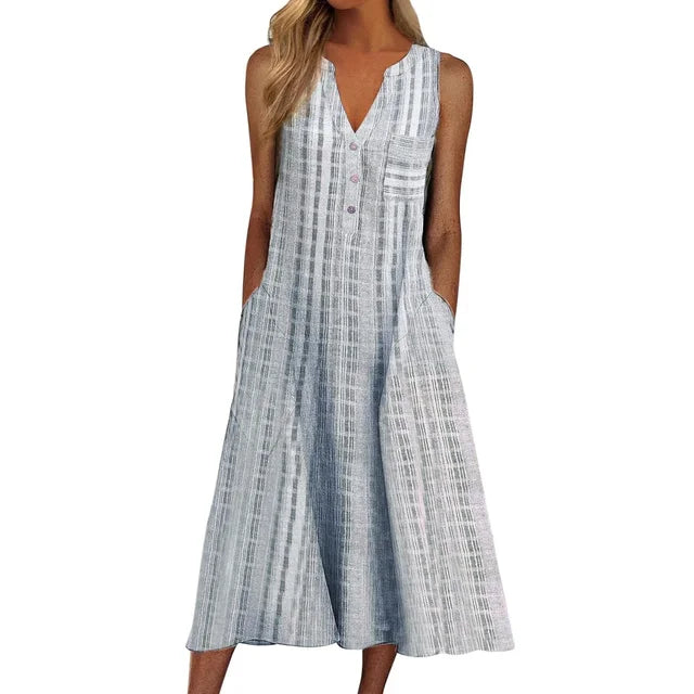 Leticia™ | Elegantes Sommerkleid wit Bauchabdeckung