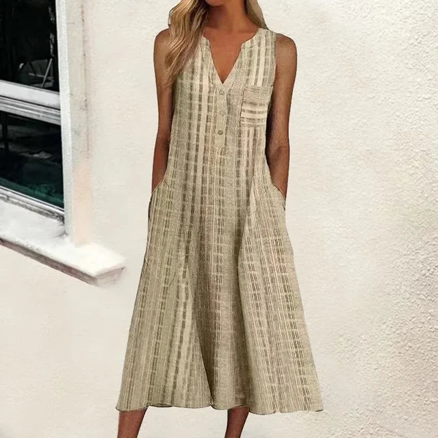 Leticia™ | Elegantes Sommerkleid wit Bauchabdeckung