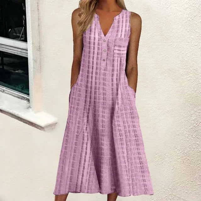 Leticia™ | Elegantes Sommerkleid wit Bauchabdeckung