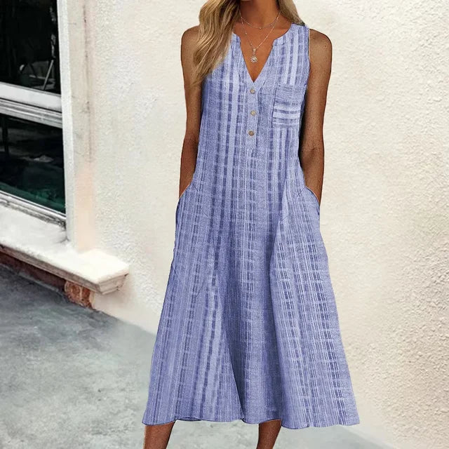Leticia™ | Elegantes Sommerkleid wit Bauchabdeckung