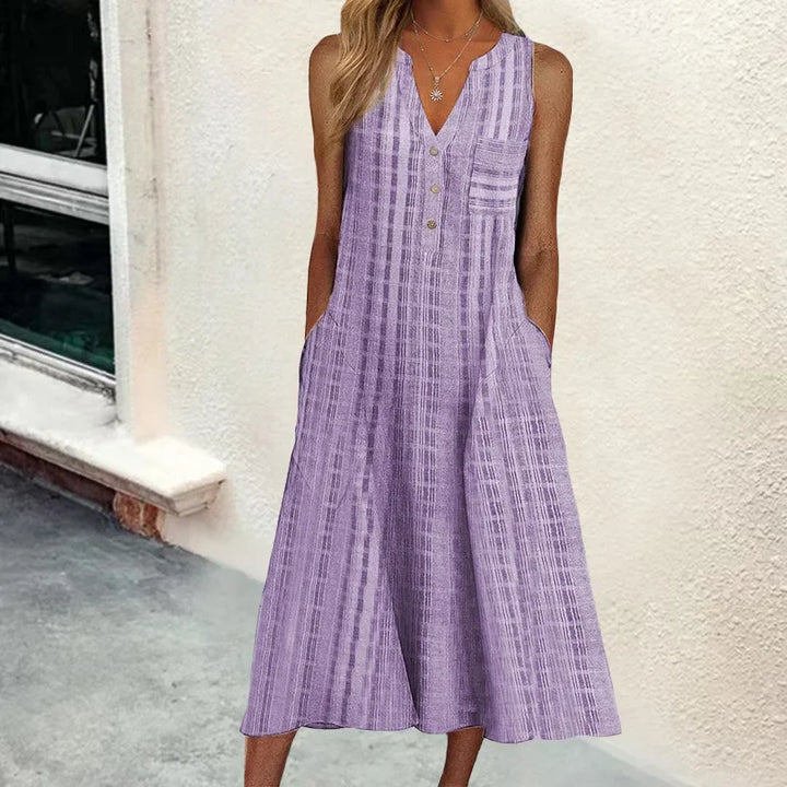 Leticia™ | Elegantes Sommerkleid wit Bauchabdeckung
