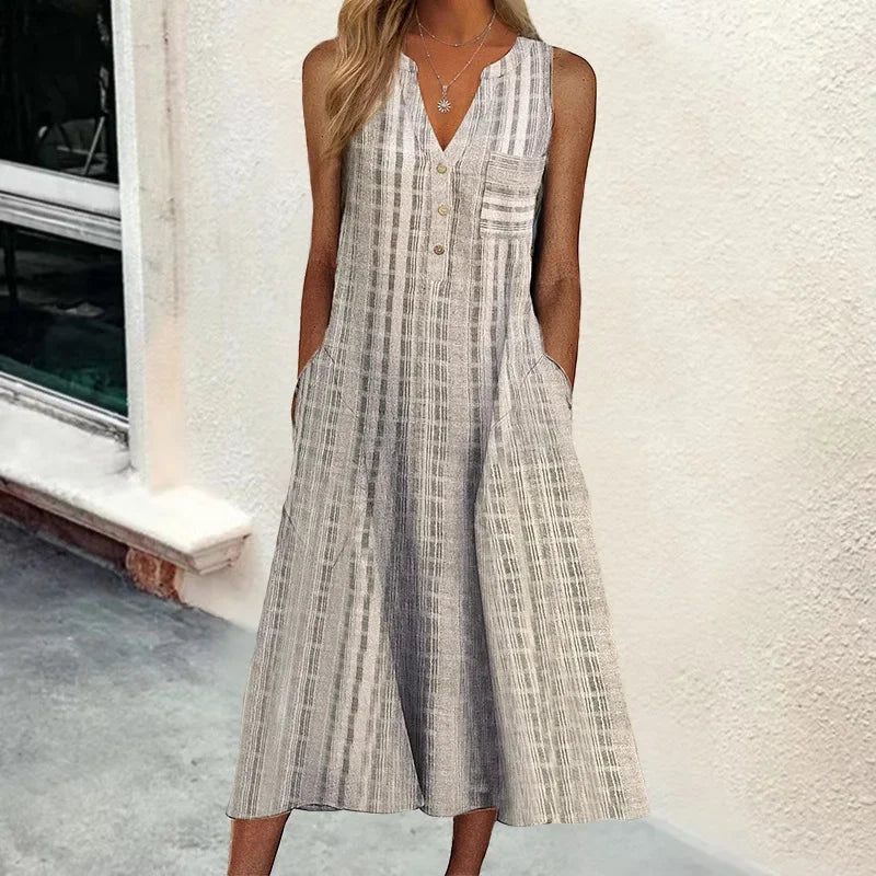 Leticia™ | Elegantes Sommerkleid wit Bauchabdeckung
