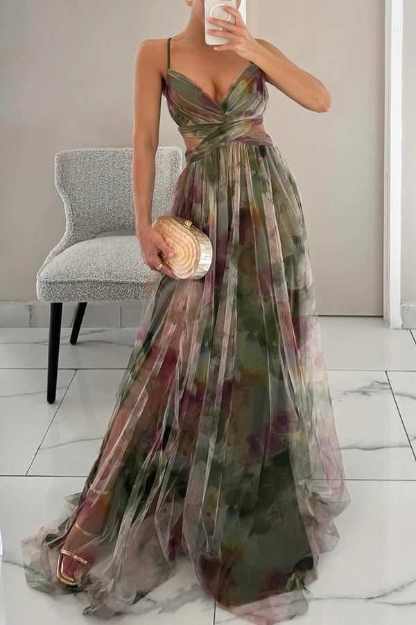 Penelope™ | Bezauberndes Maxikleid mit Blumendruck