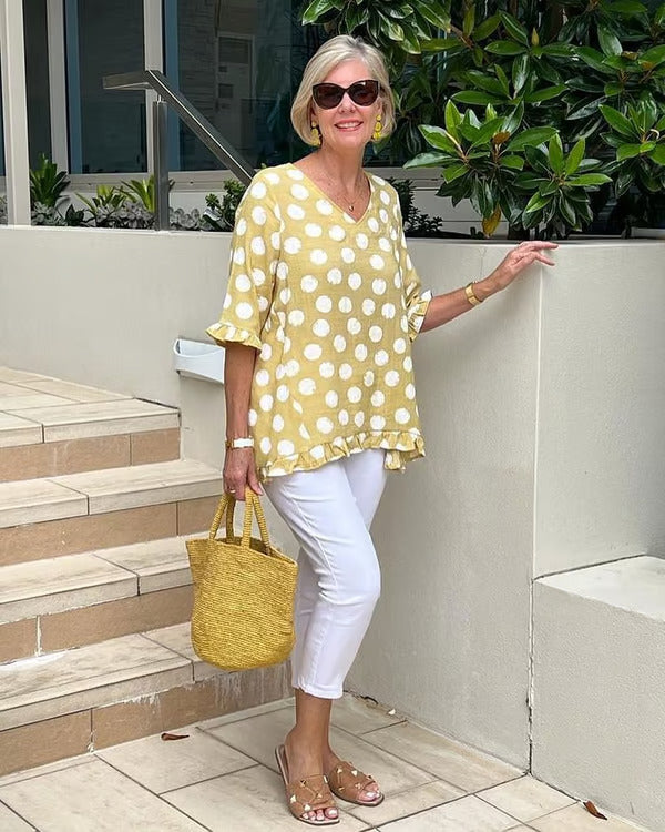 Leonie™ | Entspannte Tunika mit Polka-Dots