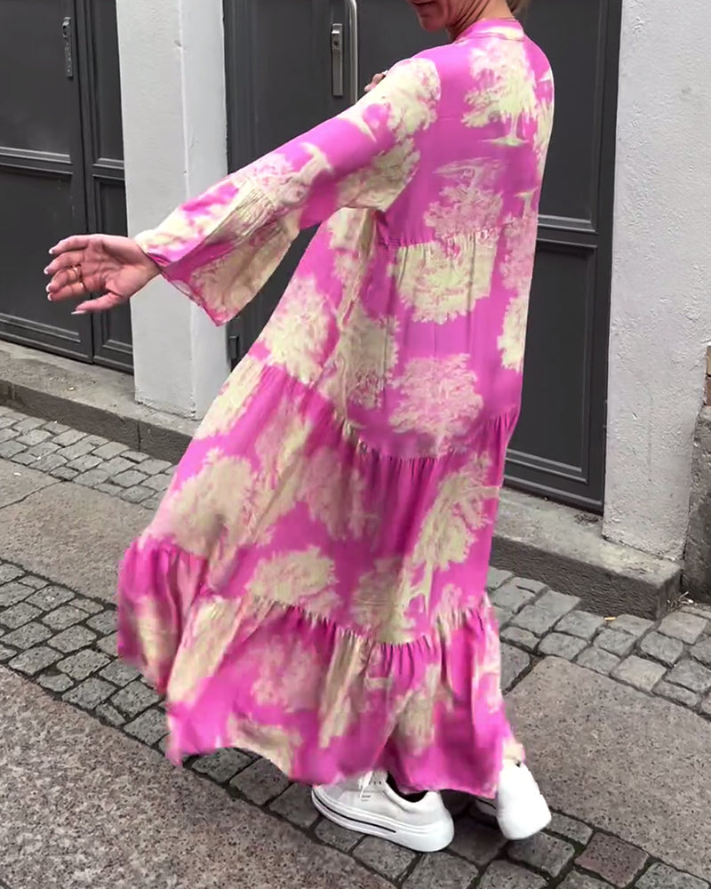 Margaret™ | Langes Blumenkleid