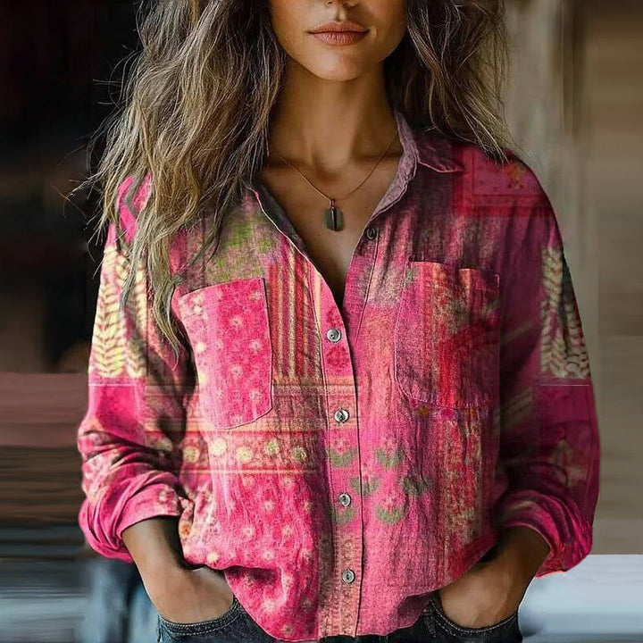 Aimee™ | Bluse mit Vintage-Print
