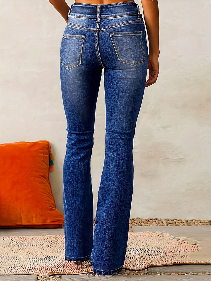 Melanie™ | Hochtaillierte Flared-Jeans