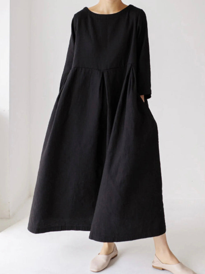 Joanna™ | Elegantes Maxikleid wit Bauchabdeckung