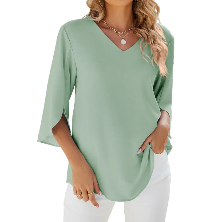 Mika™ | Luftige V-Ausschnitt Bluse