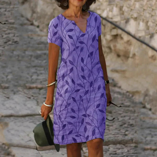Carol™ | Lässiges Kleid mit V-Ausschnitt