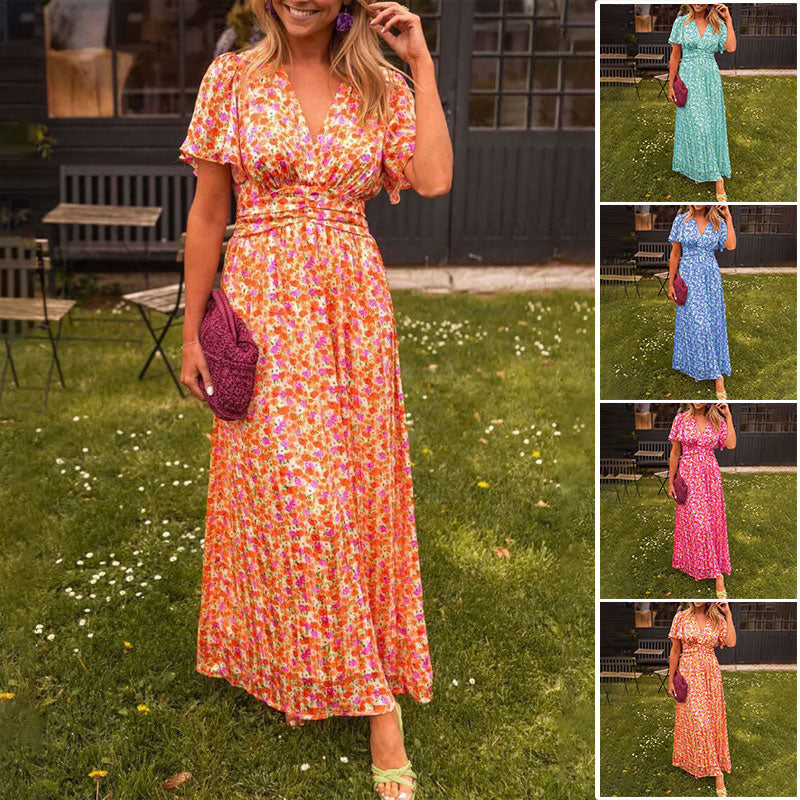 Elsie™ | Klassisches Kleid mit V-Ausschnitt
