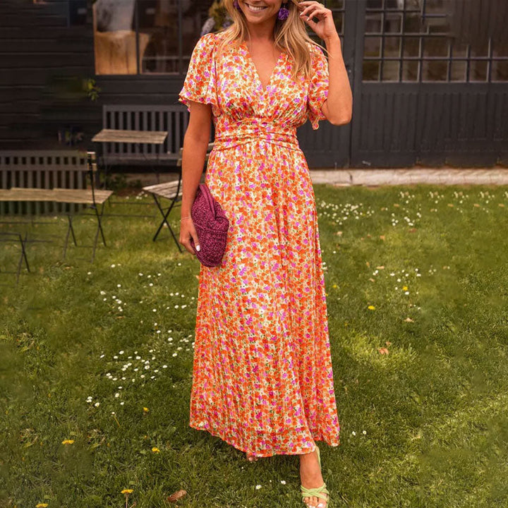 Elsie™ | Klassisches Kleid mit V-Ausschnitt