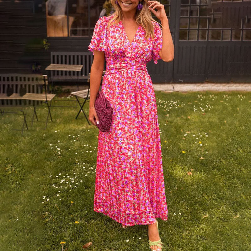 Elsie™ | Klassisches Kleid mit V-Ausschnitt
