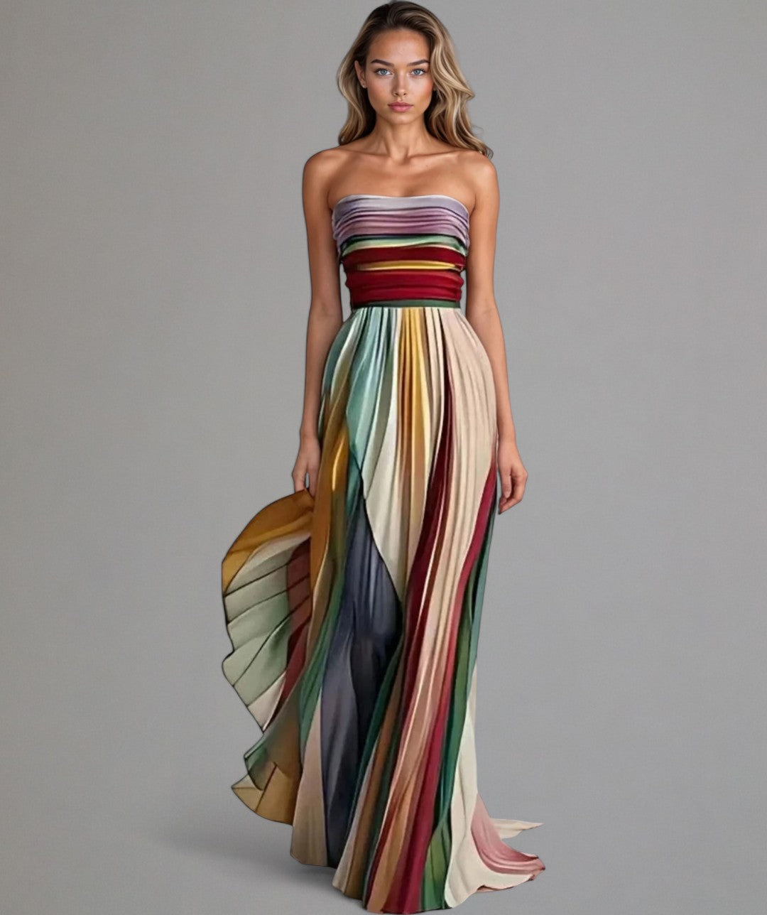 Selma™ | Farbenfrohes ärmelloses Kleid