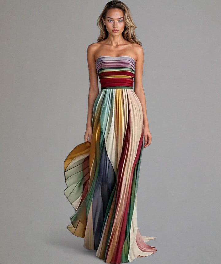 Selma™ | Farbenfrohes ärmelloses Kleid