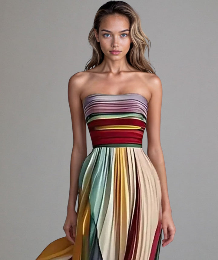 Selma™ | Farbenfrohes ärmelloses Kleid